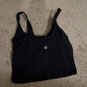 Lululemon Black Cropped Tank Top – Small